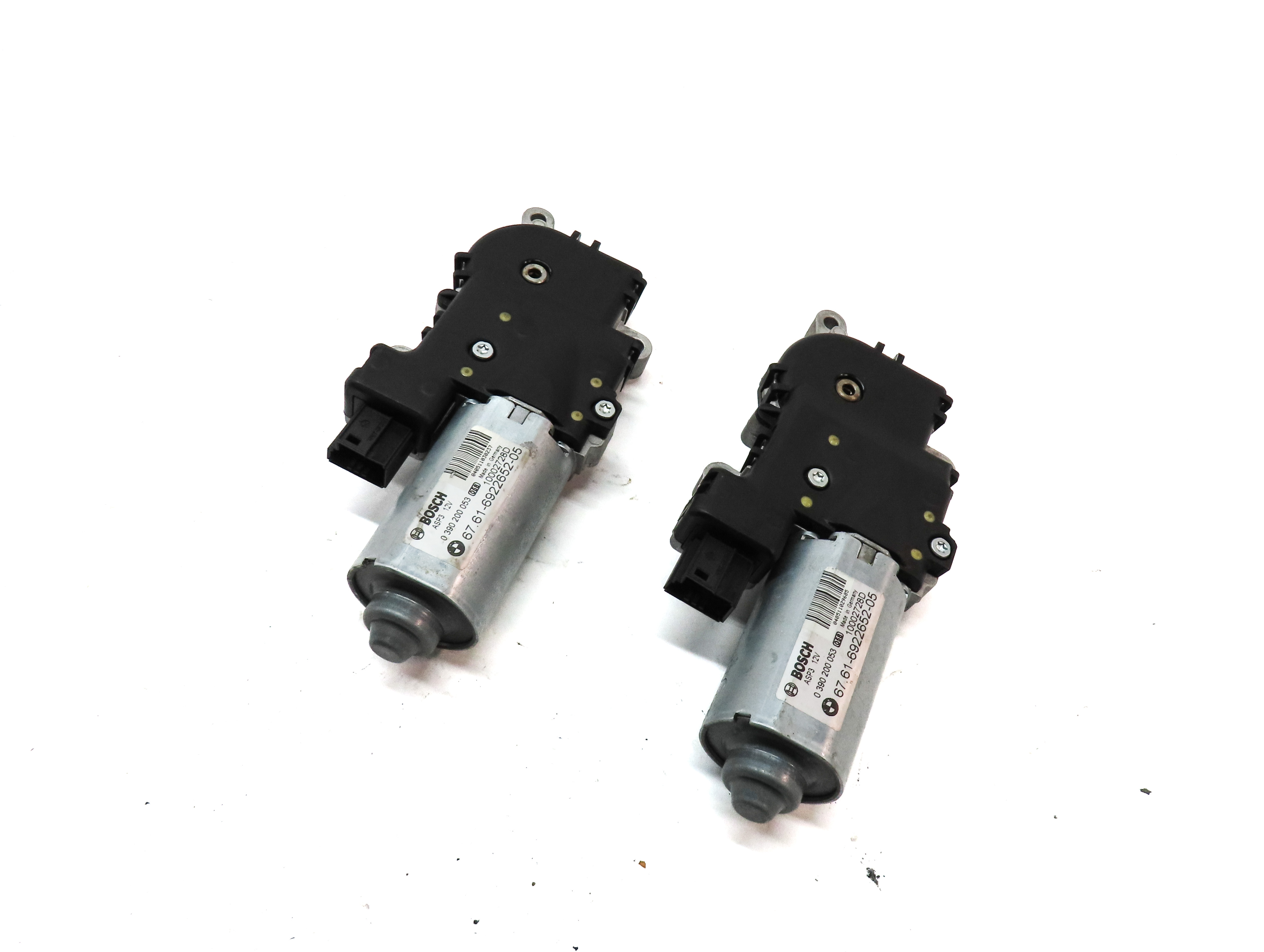04-13 BMW X5 E53 E70 04-11 X3 (F25) PANORAMIC GLASS SUNROOF SUN ROOF MOTOR SET 2 — exact item pictured
